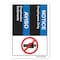 Signmission ANSI, 5" Height, 7" Width, Decal, 5" H, 7" W, Landscape, Employees (Bilingual Spanish) OS-NS-D-57-L-19931 - alternate 1